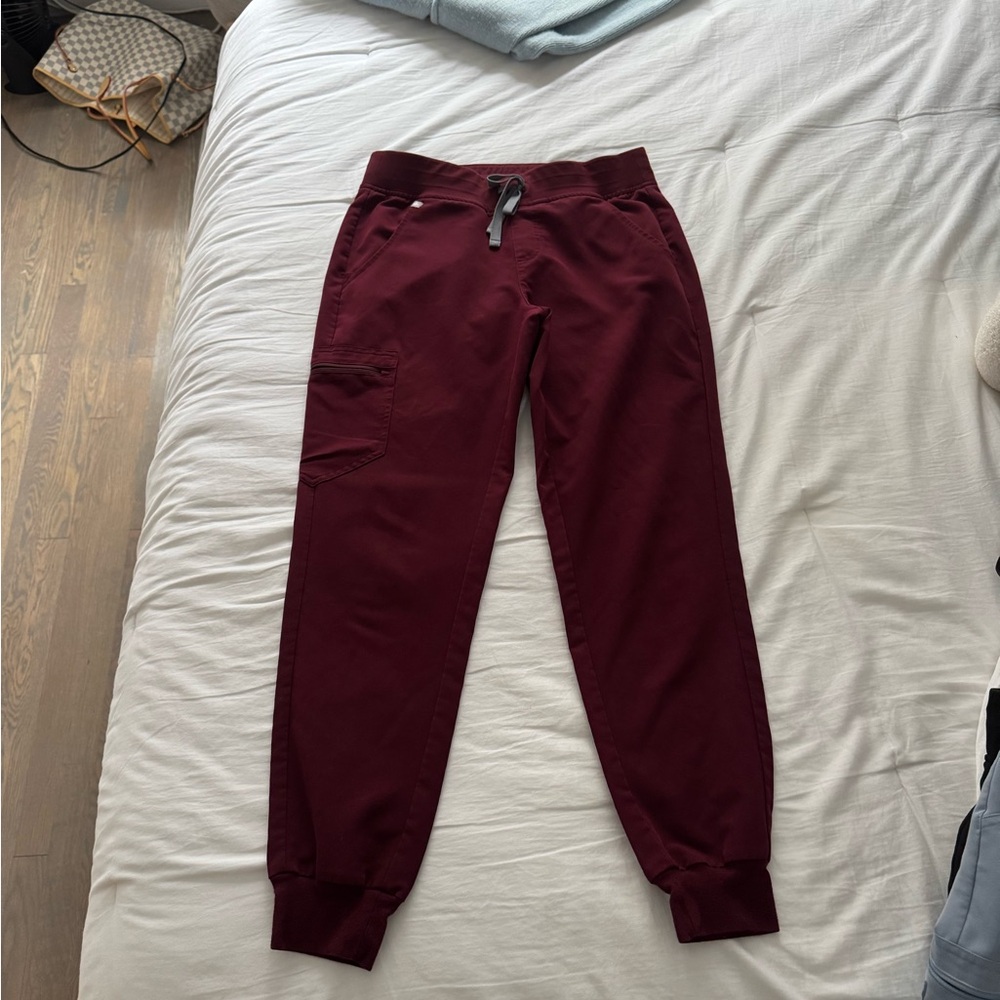 Burgundy Figs Jogger Pants